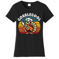 Funny Gobblegool Italian Gobble Turkey Day Fall Thanksgiving Women's T-Shirt