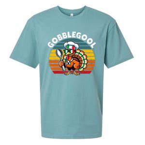 Funny Gobblegool Italian Gobble Turkey Day Fall Thanksgiving Sueded Cloud Jersey T-Shirt