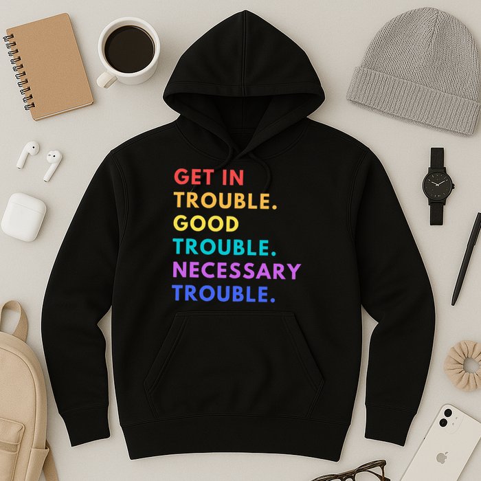 Funny Get In Good Necessary Trouble Hoodie