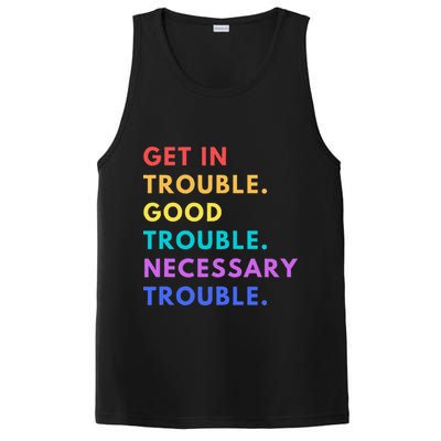 Funny Get In Good Necessary Trouble PosiCharge Competitor Tank