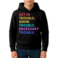 Funny Get In Good Necessary Trouble Kids Hoodie