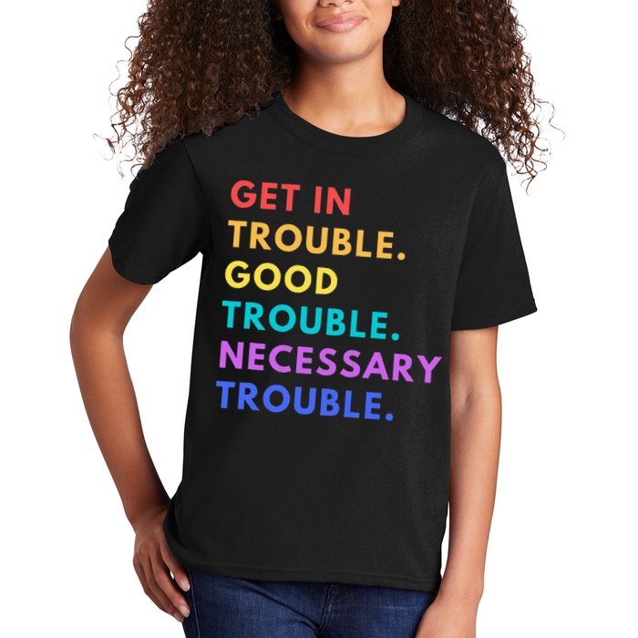 Funny Get In Good Necessary Trouble Kids T-Shirt