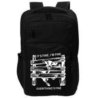 Funny Goat Its Fine Im Fine Everything Is Fine Impact Tech Backpack