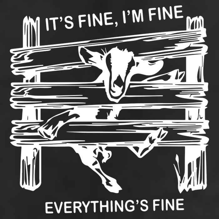 Funny Goat Its Fine Im Fine Everything Is Fine Adult Drive Performance Visor