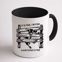 Funny Goat Its Fine Im Fine Everything Is Fine Mug