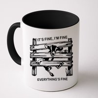 Funny Goat Its Fine Im Fine Everything Is Fine Mug