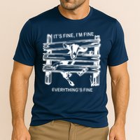 Funny Goat Its Fine Im Fine Everything Is Fine Performance Shirt