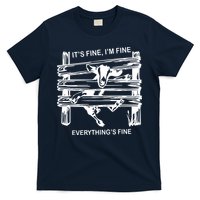 Funny Goat Its Fine Im Fine Everything Is Fine T-Shirt