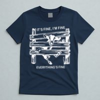 Funny Goat Its Fine Im Fine Everything Is Fine T-Shirt