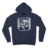Funny Goat Its Fine Im Fine Everything Is Fine Tall Hoodie