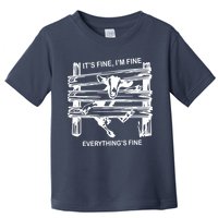 Funny Goat Its Fine Im Fine Everything Is Fine Toddler T-Shirt