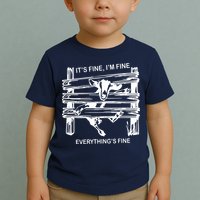 Funny Goat Its Fine Im Fine Everything Is Fine Toddler T-Shirt