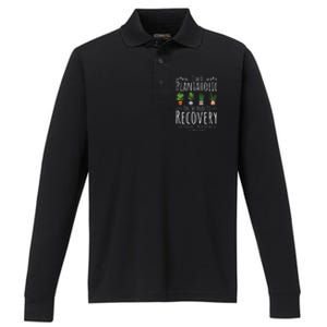 Funny Gardener IM A Plantaholic On The Road To Recovery Performance Long Sleeve Polo