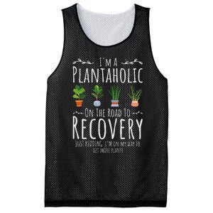 Funny Gardener IM A Plantaholic On The Road To Recovery Mesh Reversible Basketball Jersey Tank