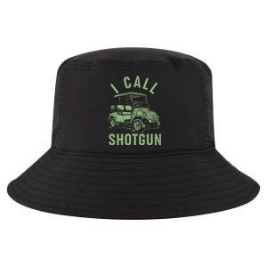 Funny Golfing I Call Shotgun Golf Cart Cool Comfort Performance Bucket Hat