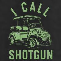 Funny Golfing I Call Shotgun Golf Cart Adult Drive Performance Visor