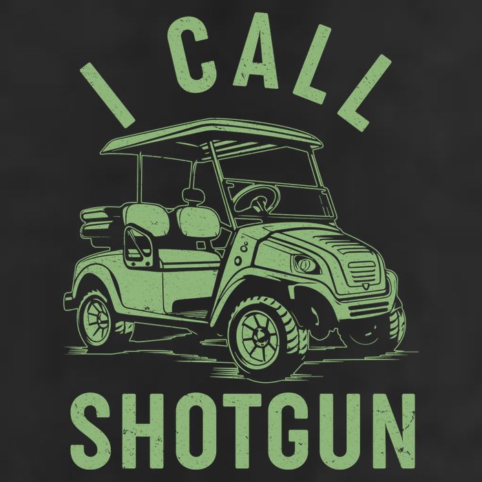 Funny Golfing I Call Shotgun Golf Cart 11oz C Handle Ceramic Mug