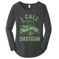 Funny Golfing I Call Shotgun Golf Cart Women's Perfect Tri Tunic Long Sleeve Shirt