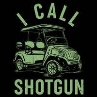 Funny Golfing I Call Shotgun Golf Cart Tank Top