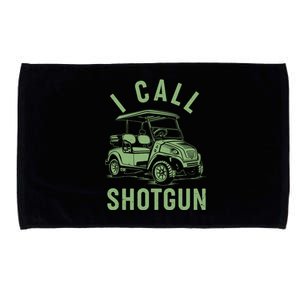 Funny Golfing I Call Shotgun Golf Cart Microfiber Hand Towel