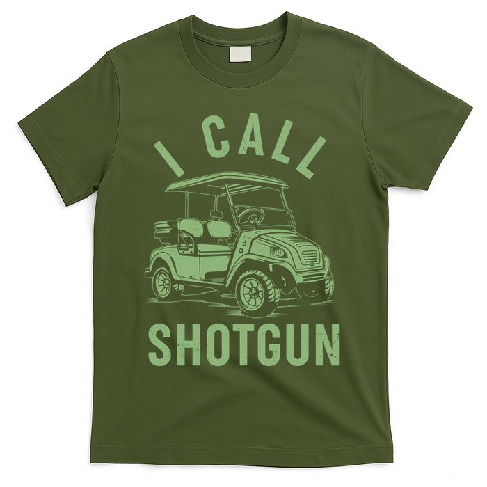 Funny Golfing I Call Shotgun Golf Cart T-Shirt
