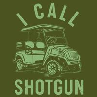 Funny Golfing I Call Shotgun Golf Cart T-Shirt