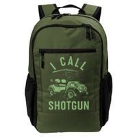 Funny Golfing I Call Shotgun Golf Cart Daily Commute Backpack