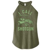 Funny Golfing I Call Shotgun Golf Cart Women's Perfect Tri Rocker Tank