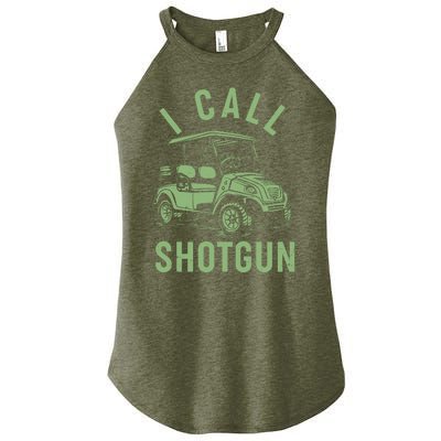 Funny Golfing I Call Shotgun Golf Cart Women’s Perfect Tri Rocker Tank