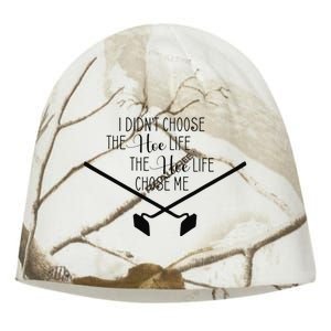 Funny Gardening I Didn't Choose the Hoe Life Kati - Camo Knit Beanie