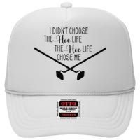 Funny Gardening I Didn't Choose the Hoe Life High Crown Mesh Back Trucker Hat