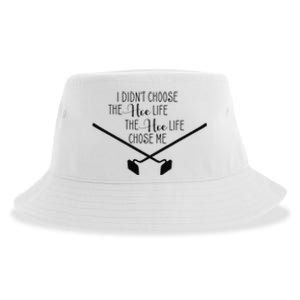 Funny Gardening I Didn't Choose the Hoe Life Sustainable Bucket Hat