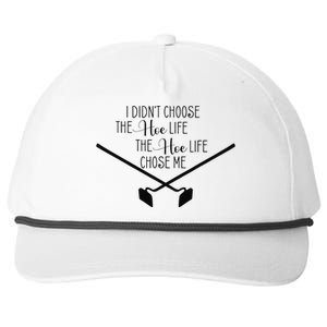 Funny Gardening I Didn't Choose the Hoe Life Snapback Five-Panel Rope Hat