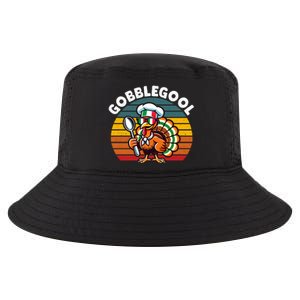 Funny Gobblegool Italian Gobble Turkey Day Fall Thanksgiving Long Sleeve Cool Comfort Performance Bucket Hat