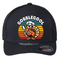 Funny Gobblegool Italian Gobble Turkey Day Fall Thanksgiving Long Sleeve Flexfit Unipanel Trucker Cap