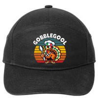 Funny Gobblegool Italian Gobble Turkey Day Fall Thanksgiving Long Sleeve 7-Panel Snapback Hat