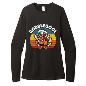 Funny Gobblegool Italian Gobble Turkey Day Fall Thanksgiving Long Sleeve Womens CVC Long Sleeve Shirt