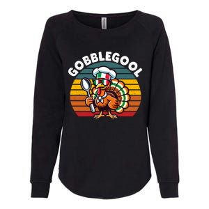 Funny Gobblegool Italian Gobble Turkey Day Fall Thanksgiving Long Sleeve Womens California Wash Sweatshirt