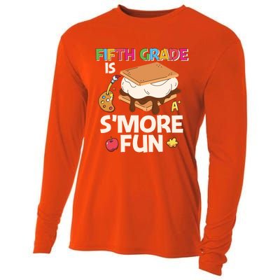 Fifth Grade Is Smore Fun Cute 5Th Grade Gift Cooling Performance Long Sleeve Crew