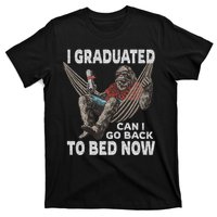 Funny Graduation I Graduated Can I Go Back To Bed Now T-Shirt