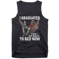 Funny Graduation I Graduated Can I Go Back To Bed Now Tank Top