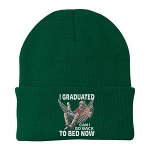 Funny Graduation I Graduated Can I Go Back To Bed Now Knit Cap Winter Beanie