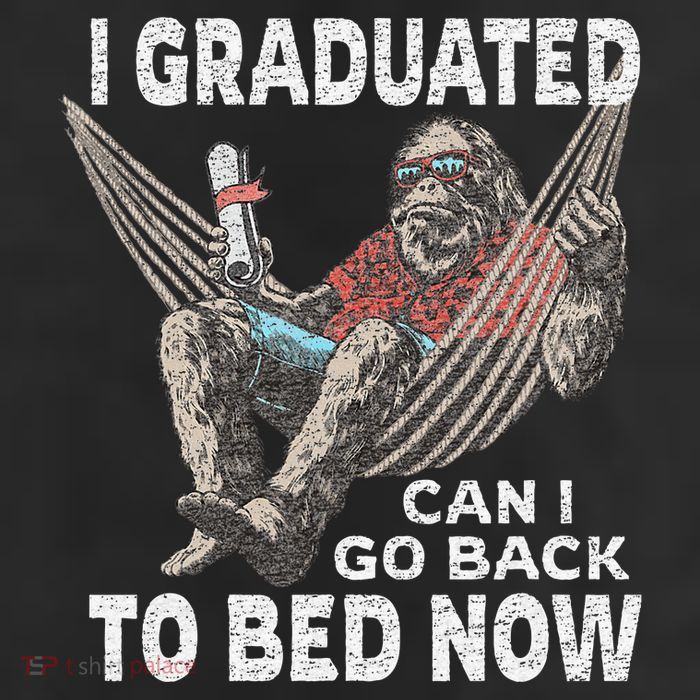 Funny Graduation I Graduated Can I Go Back To Bed Now Cool Comfort Performance Bucket Hat
