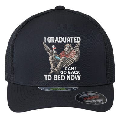 Funny Graduation I Graduated Can I Go Back To Bed Now Flexfit Unipanel Trucker Cap