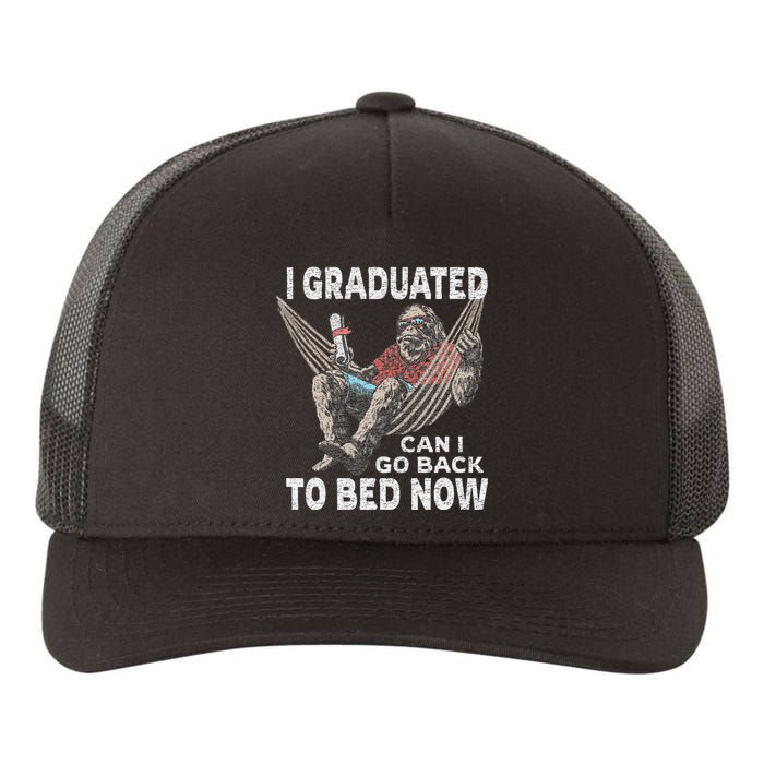 Funny Graduation I Graduated Can I Go Back To Bed Now Yupoong Adult 5-Panel Trucker Hat