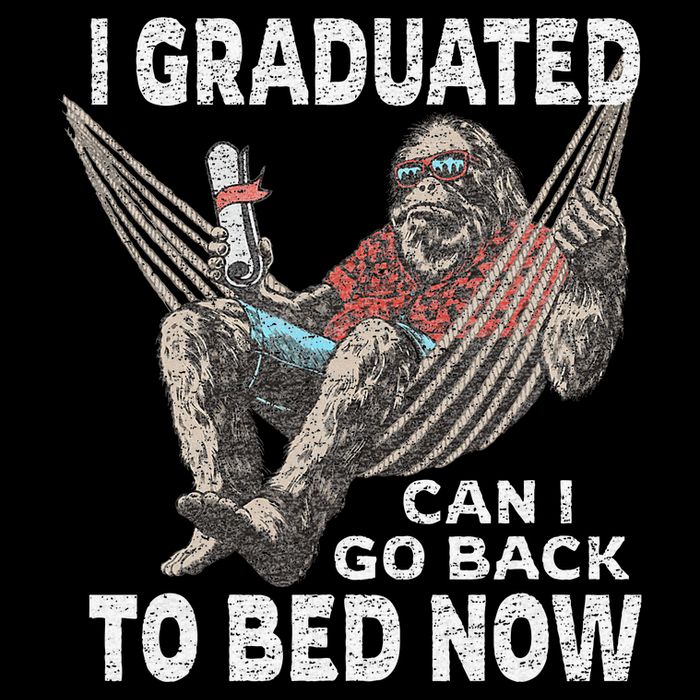 Funny Graduation I Graduated Can I Go Back To Bed Now Sweatshirt