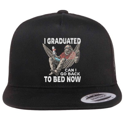 Funny Graduation I Graduated Can I Go Back To Bed Now Flatbill Hat
