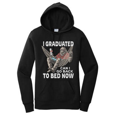 Funny Graduation I Graduated Can I Go Back To Bed Now Women's Pullover Hoodie