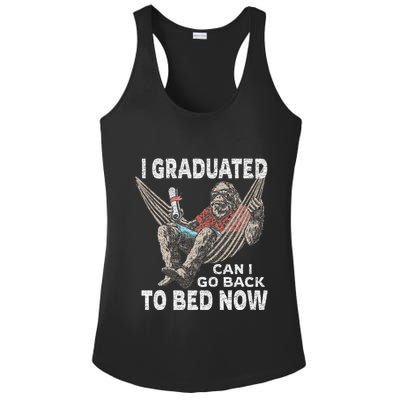 Funny Graduation I Graduated Can I Go Back To Bed Now Ladies PosiCharge Competitor Racerback Tank