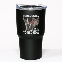 Funny Graduation I Graduated Can I Go Back To Bed Now Tumbler